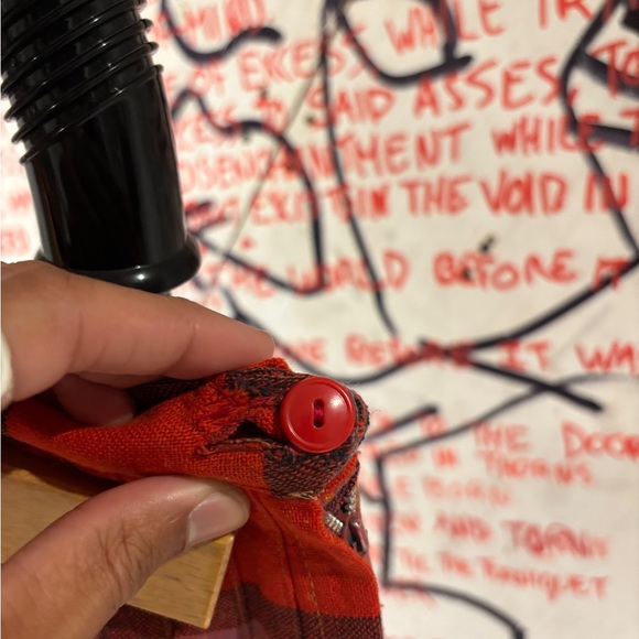 Vintage 60s Red Tartan Plaid Pleated Skirt - Picture 6 of 12